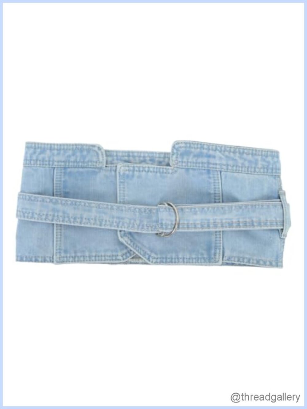 Women's Denim Corset Belt Wide Elastic Waist Cincher for Dress